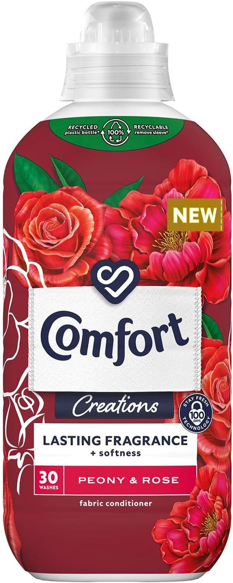 Comfort Sunshiny Days Fabric Conditioner with Stay Fresh Technology for 100 Days of Freshness + Fragrance* 160 Wash 4800Ml, Pack of 1