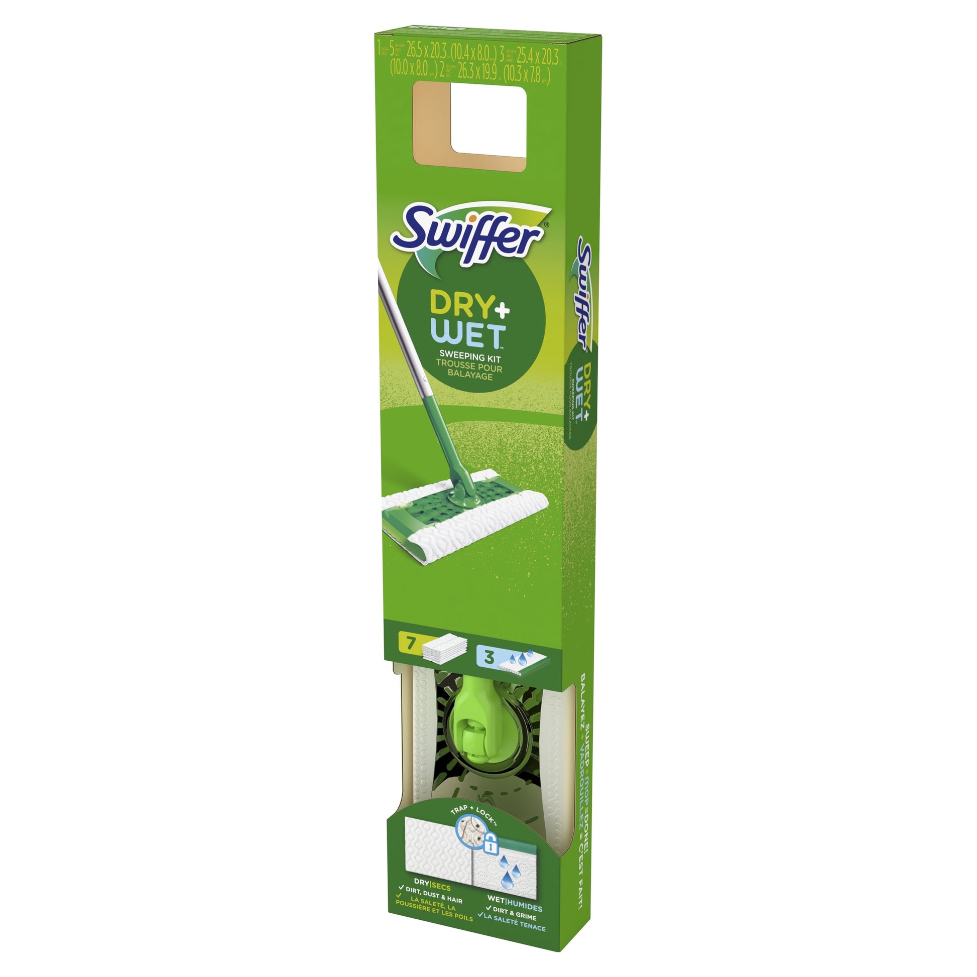 Swiffer Sweep + Mop, Broom & Mop Alternative, Dry & Wet Floor Cleaner, Fresh Scent, Cleaning Set