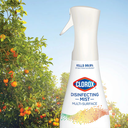 Clorox Disinfectant Mist, Multi-Surface Spray, Eucalyptus Peppermint, 16 Fl Oz