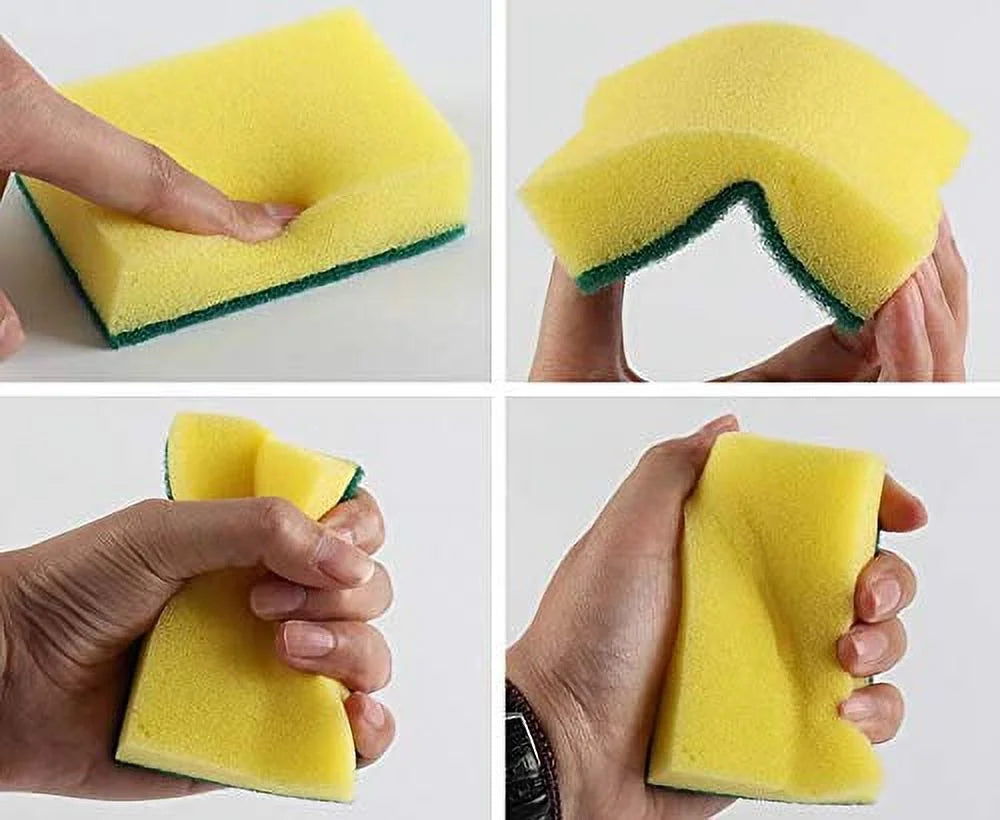 14Pcs Dish Sponge with Scrubber, Esponjas De Fregar Platos, Dish Sponge for Wash Dish, Magic Eraser Sponge, Scrubs Pad for Wash Dish, Sponge Scrubber, Dish Wash Scrubs Sponge for Wash Dish