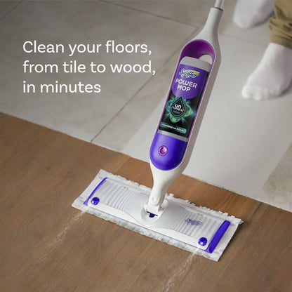 Swiffer Power Mop Floor Cleaner Solution with Unstopables Fresh Scent, 25.3 Fl Oz, 2 Pack