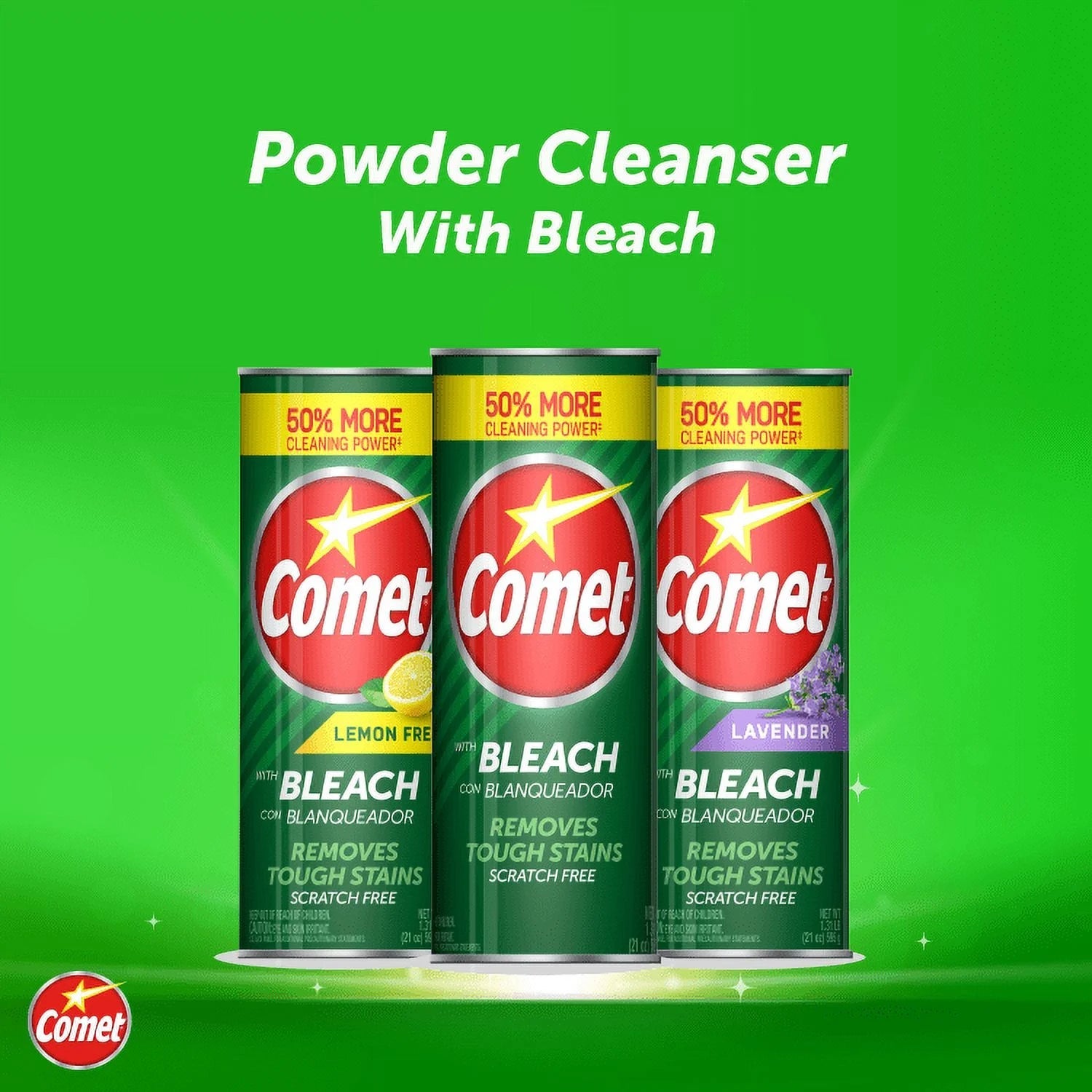 Comet® Lemon Fresh with Bleach Cleaner, 21Oz