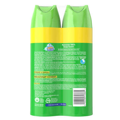 Scrubbing Bubbles Bathroom Grime Fighter, Disinfectant Cleaner Aerosol, Citrus, 20 Oz, 2 Count