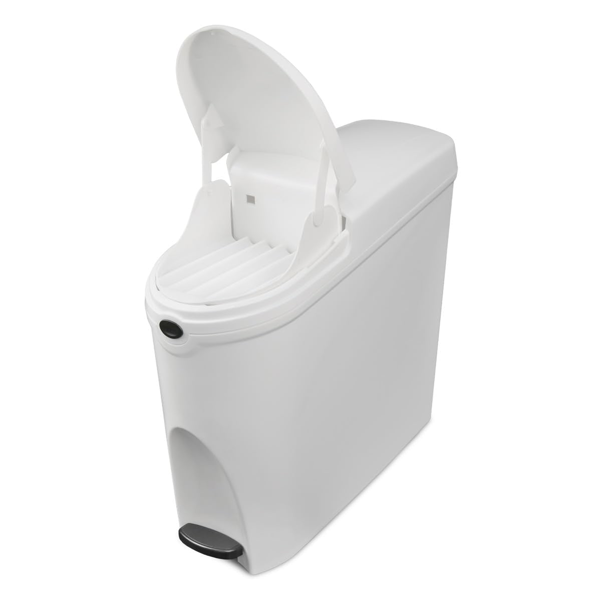 Washroom Hub Professional Grade Sanitary Bin - White - Large 20 Litre Capacity - Pedal Operated