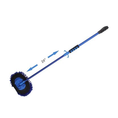 Auto Drive Microfiber Mop, Blue Aluminum Telescoping Handle