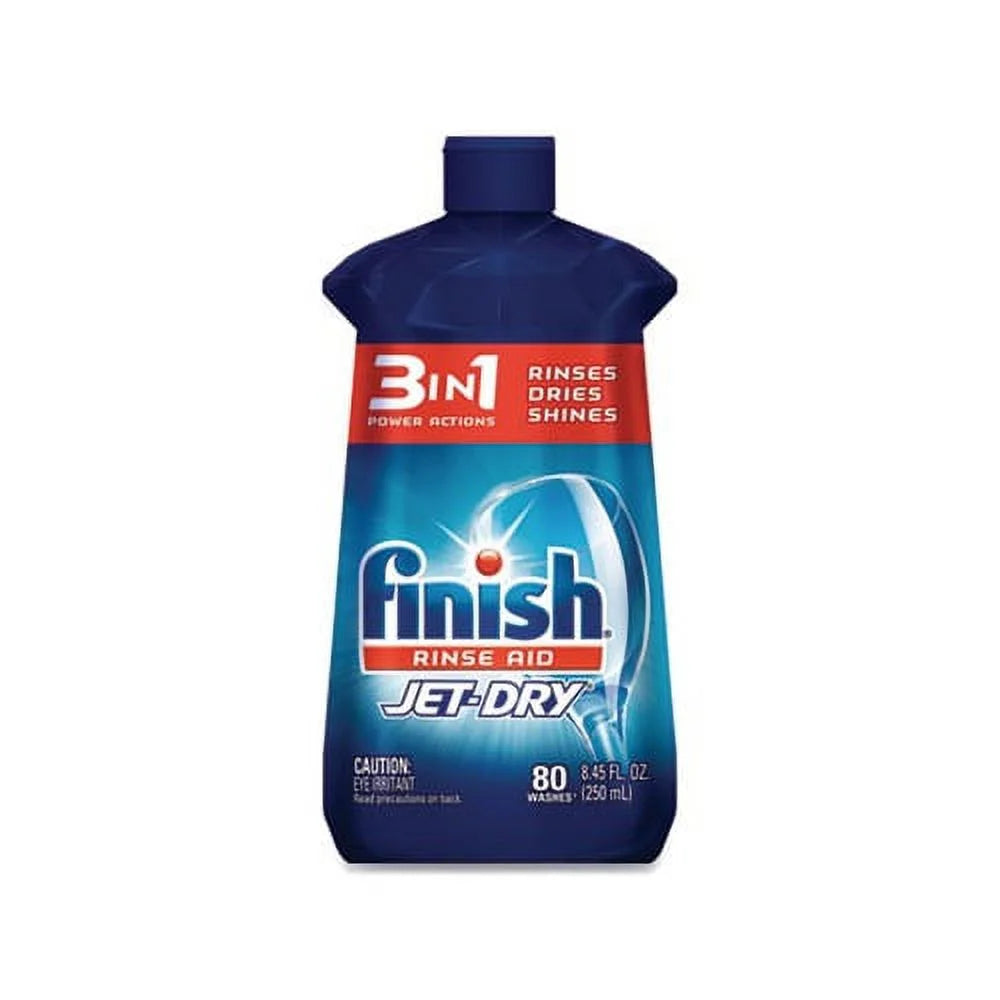 Finish, Jet-Dry Rinse Agent Liquid, Original, 8.45 Oz, Dishwasher Detergent, Plastic Bottle