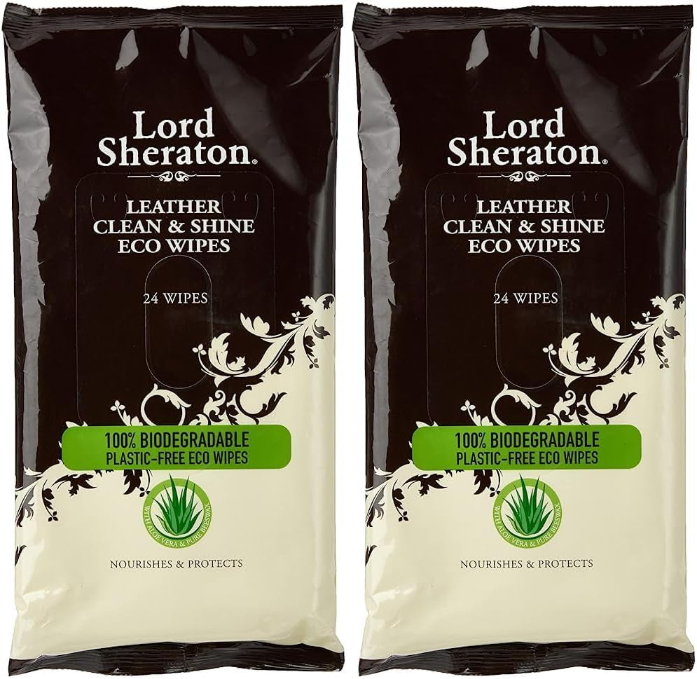 Lord Sheraton Leather Clean & Shine Eco Wipes (24)