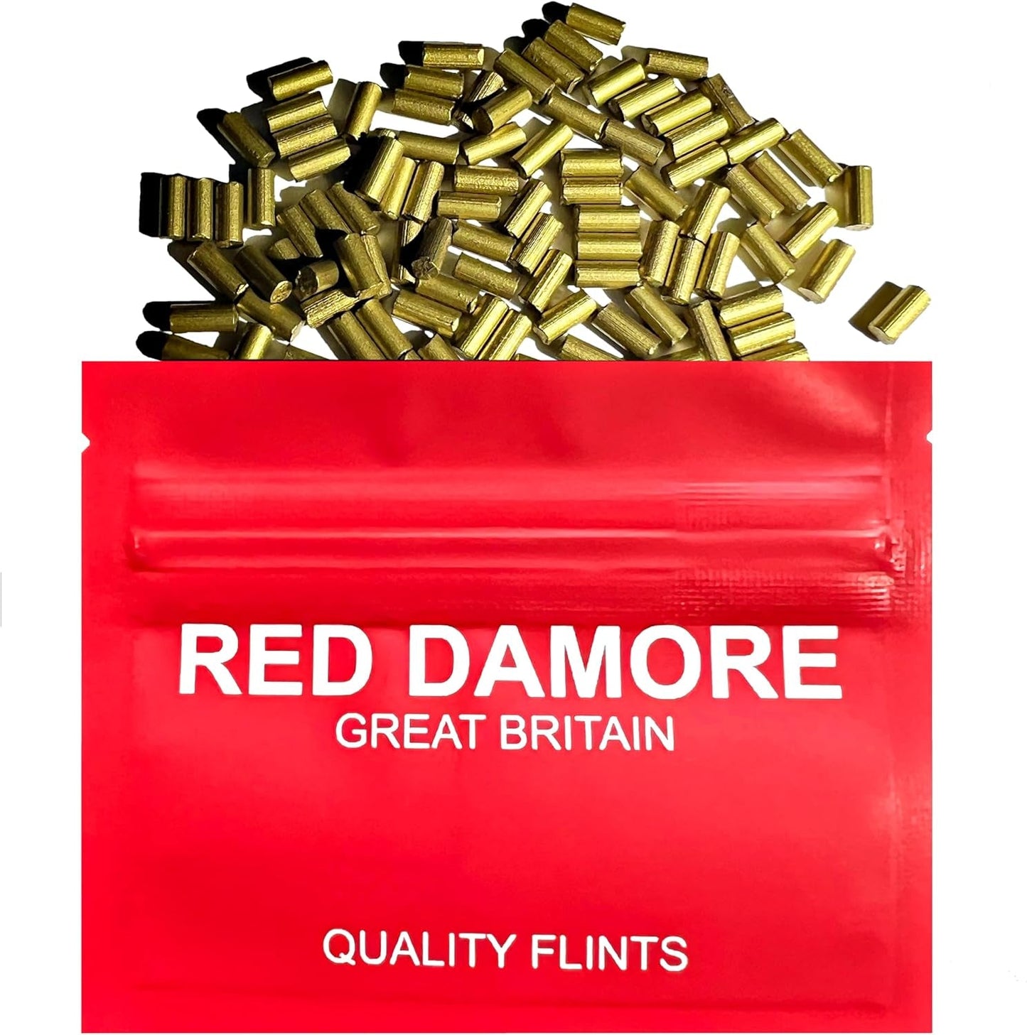 RED DAMORE Lighter Flints 100 X Universal Lighter Flints - Gold