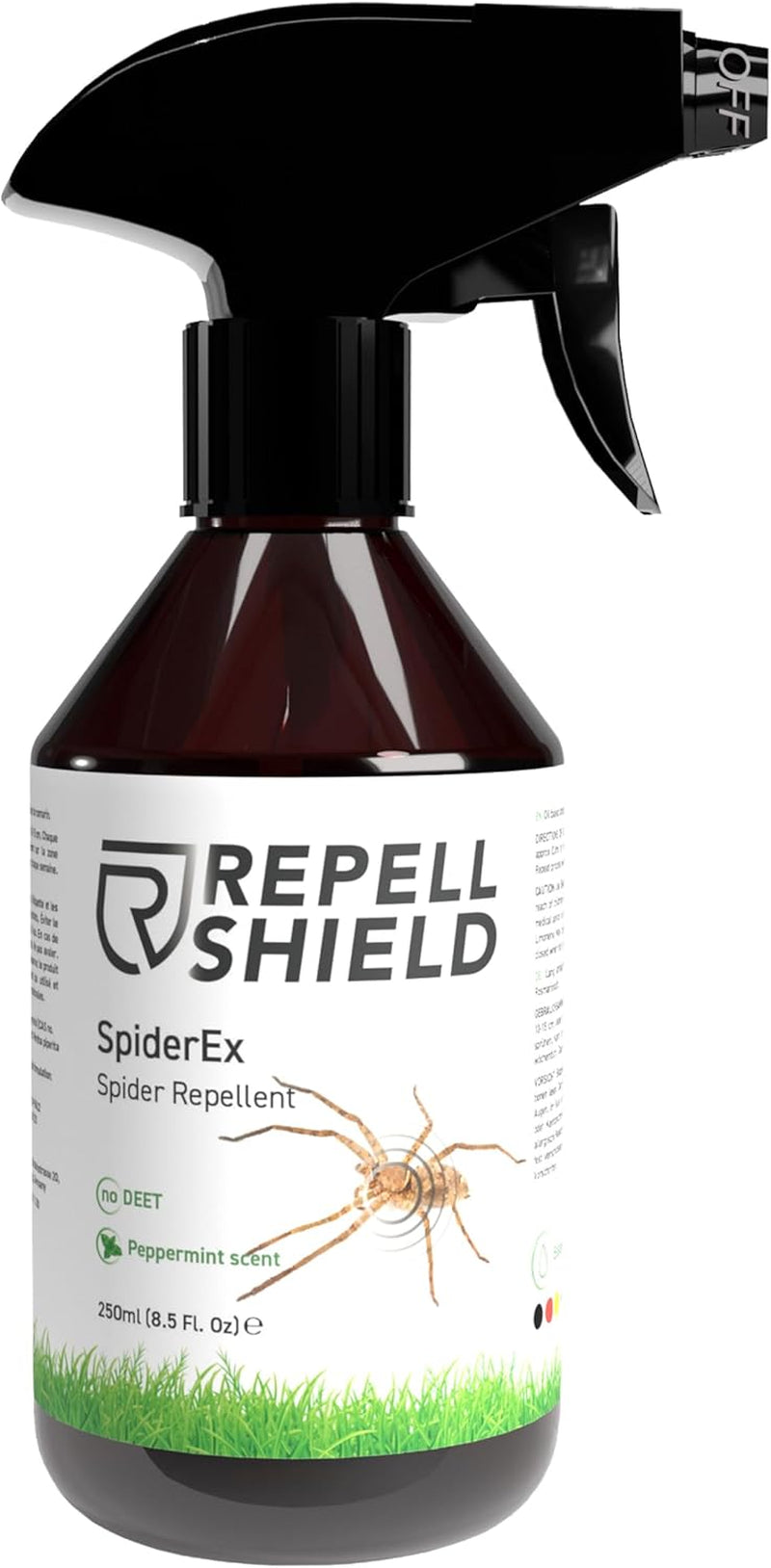 Repellshield Spider Repellent Spray - Natural Peppermint Oil, Pet-Safe, Non-Toxic, High Efficiency Pest Control for Homes, Mint Scented, Versatile Indoors & Outdoors - Eco-Friendly Eradication, 250Ml