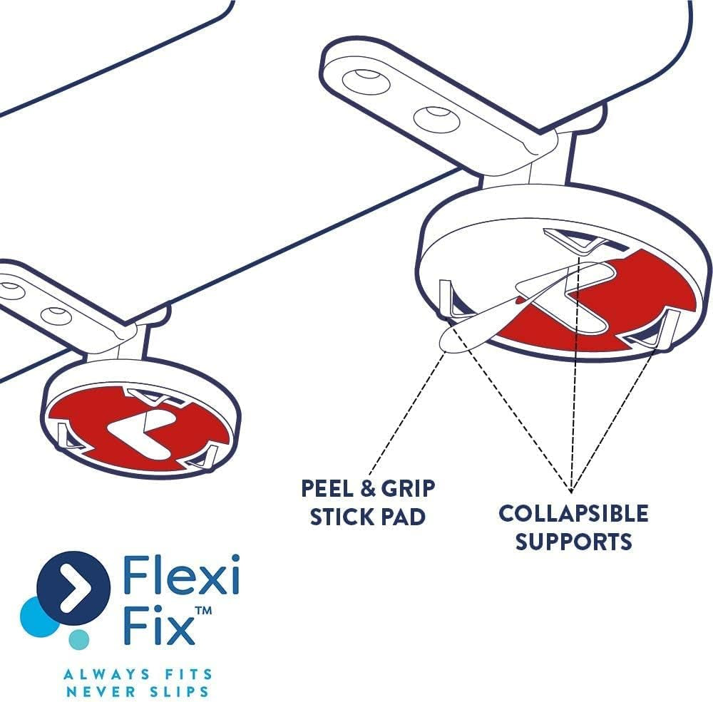 Croydex Eyre Soft Close Toilet Seat D Shape with One Button Quick Release and anti Bacterial Thermoset Plastic, Flexi-Fix V Plate Universal Hinges, Top or Bottom Fix Rust Free Hinge Fittings