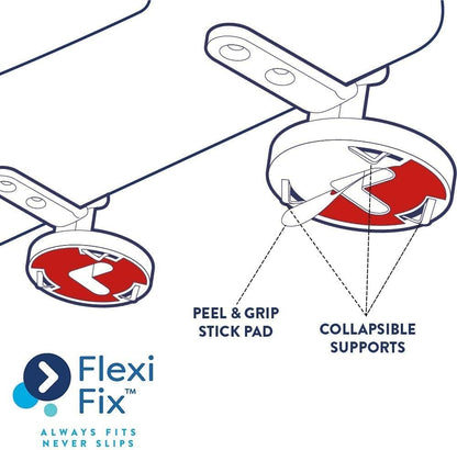 Croydex Eyre Soft Close Toilet Seat D Shape with One Button Quick Release and anti Bacterial Thermoset Plastic, Flexi-Fix V Plate Universal Hinges, Top or Bottom Fix Rust Free Hinge Fittings