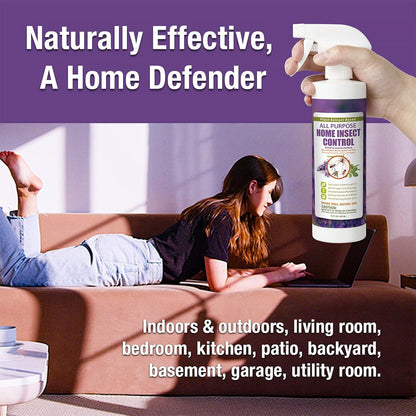 Ecovenger by Ecoraider All Purpose Insect Control 16 OZ, Fleas, Fruit Flies, Gnats, Moths, Roaches, Spiders,Roaches. Fast Kill, Lasting Prevention, Kill Eggs, Plant Extract Based & Non-Toxic