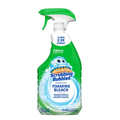 Scrubbing Bubbles Foaming Bleach Bathroom Cleaner, Fresh Scent, Trigger Bottle, 32 Oz, 1 Count