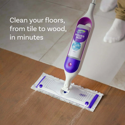 Swiffer Power Mop Refill Solution, Tile, Vinyl, Laminate, Wood, Floor Cleaner, Fresh, 25.3Oz