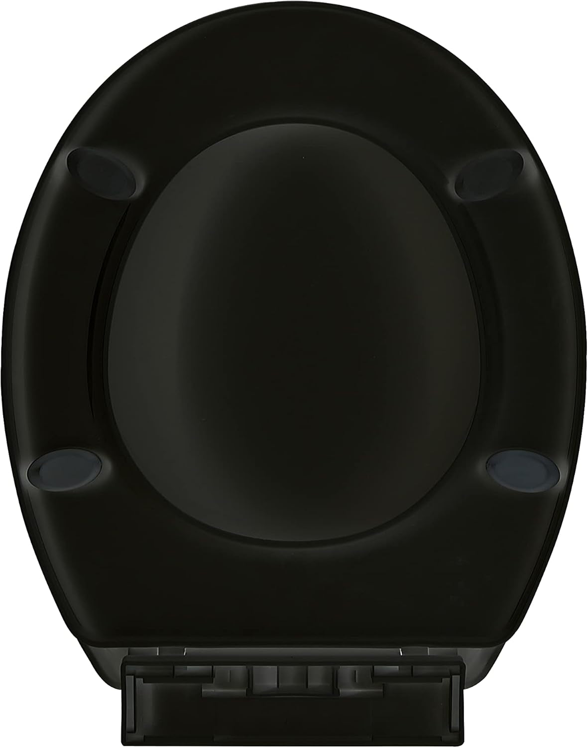 Ram® Black Soft Close Toilet Seat with Adjustable Hinges LOO Toilet Seat Quick Release Easy Clean Bathroom Toilet Seat Black