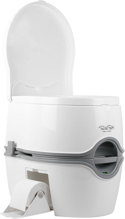 Thetford 92305 Porta Potti 565P Excellence Portable Toilet (Manual), 448 X 388 X 450 Mm, White