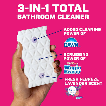 Mr. Clean Magic Eraser Ultra Bath Multi Purpose Cleaner for Bathroom, Soap Scum Remover for Shower, 5Ct