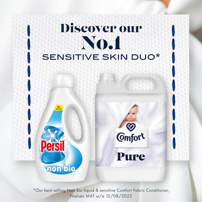 Comfort Pure Sensitive Fabric Conditioner Dermatologically Tested Gentle Next to Sensitive Skin 160 Washes (4.8 L)