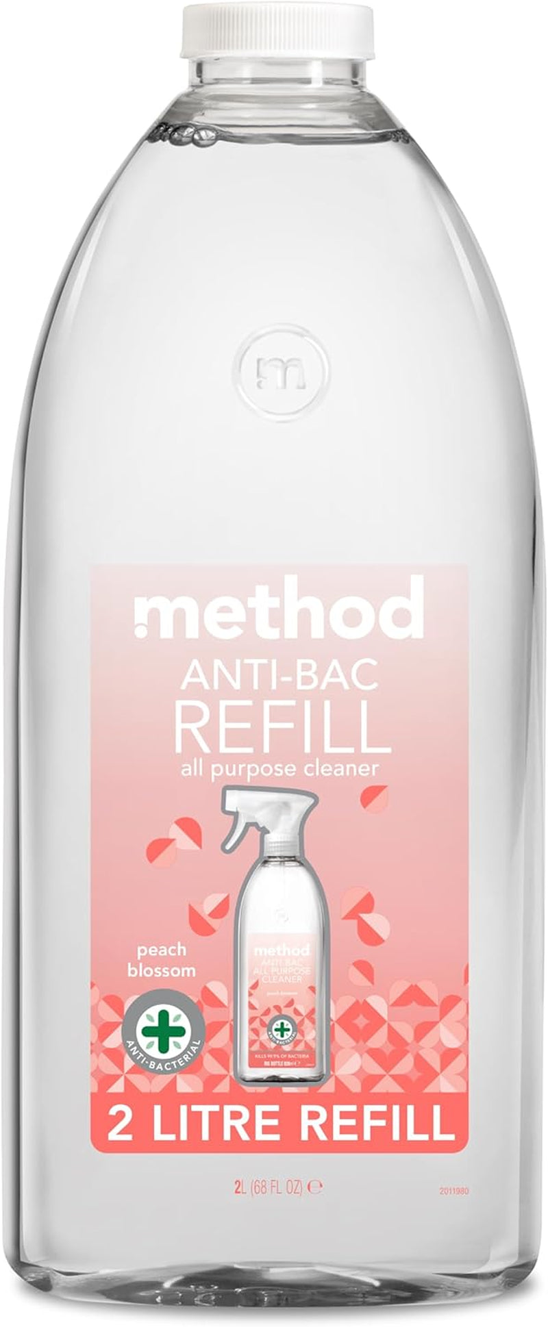 Method Antibacterial Spray, All Purpose Cleaner, Powerful Formula Kills 99.9% of Bacteria, Orange Yuzu, Pack of 1, 828 Ml