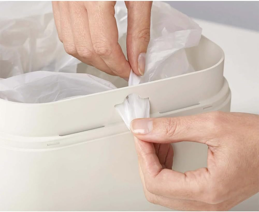 Joseph Joseph IW2 Biodegradable, Compostable Bags, Pack of 50 Food Waste Bin Liners, White, Small, 4 Litres