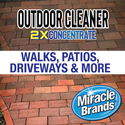 Miracle Brands Outdoor Cleaner 2X Concentrate for Algae, Mold, and Mildew 1 Gallon