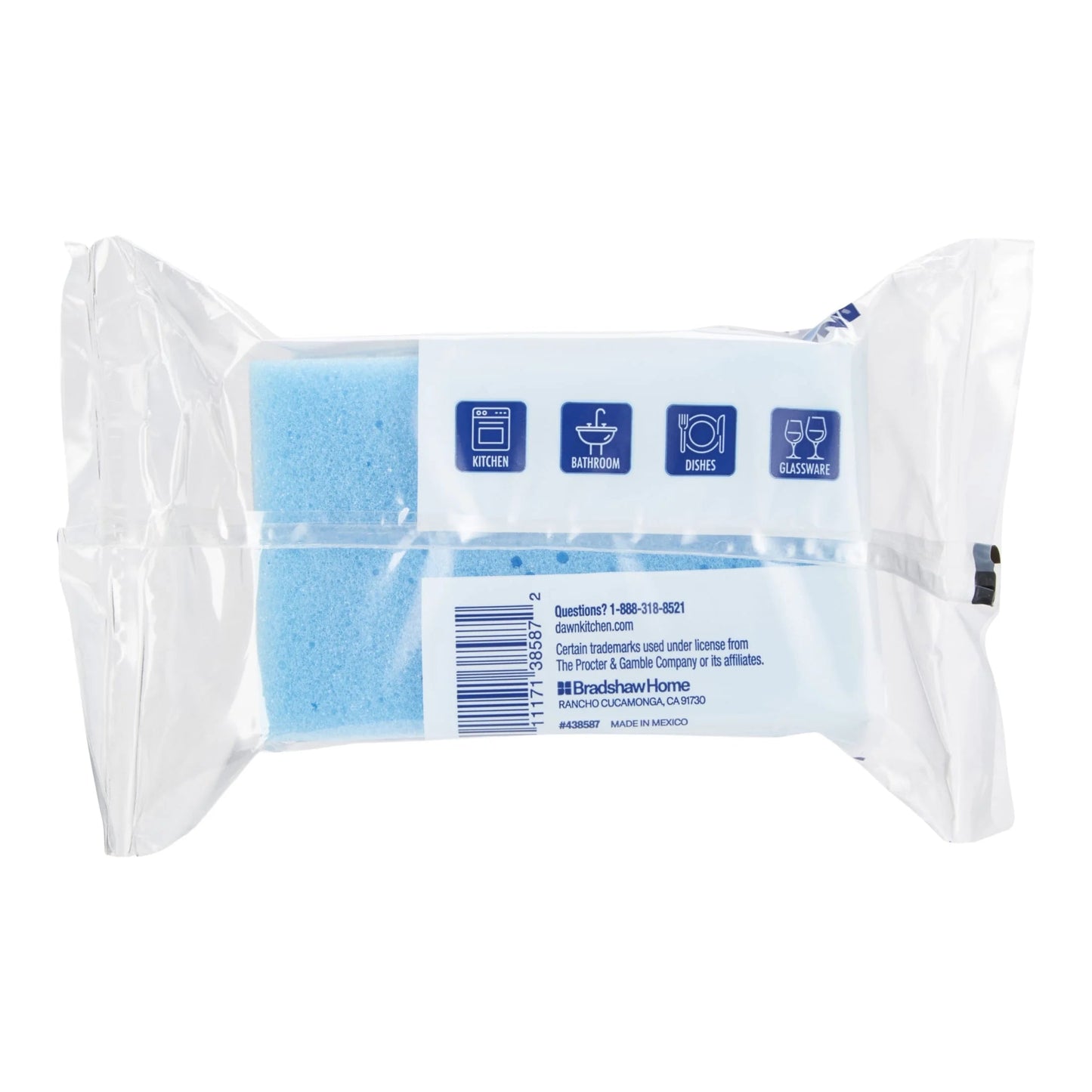 Dawn Foam Sponge, Non-Scratch, Blue, 2-Pack