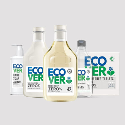 Ecover Zero Washing up Liquid Refill, Washing up Soap, Tough on Grease and Grime, Dermatologically Tested, 1 X 5L