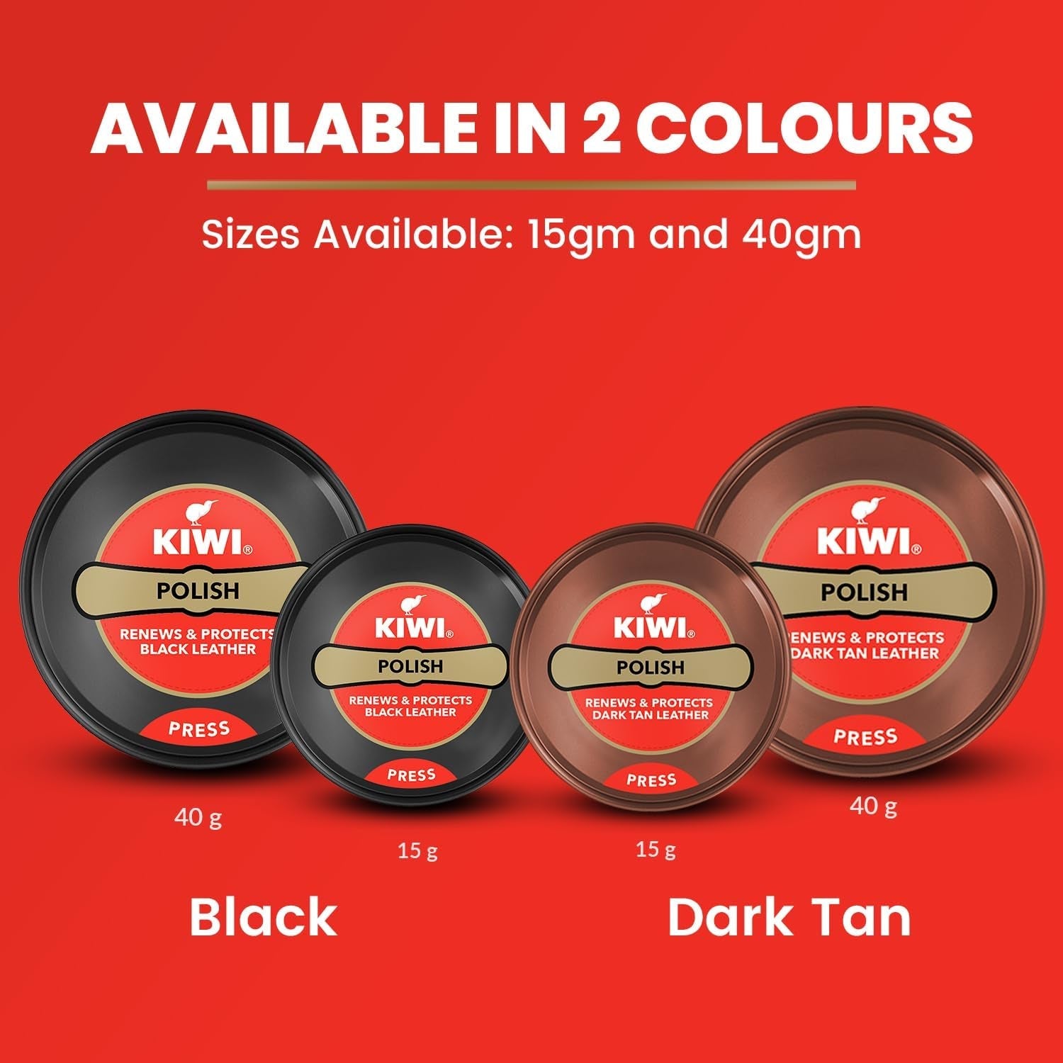 Kiwi Shoe Polish Black 40 Gram