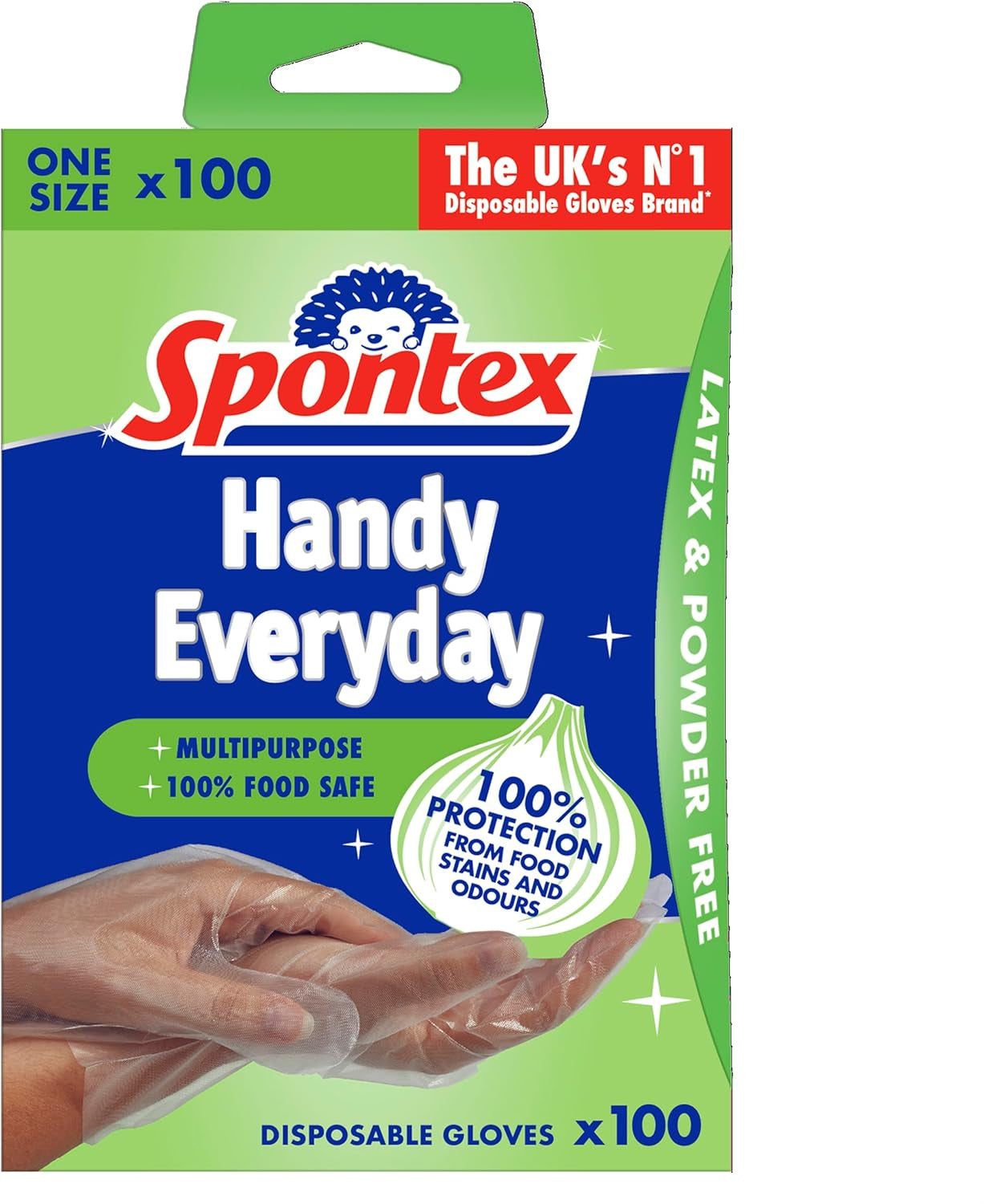 Spontex 100 Handy Multipurpose Disposable Gloves