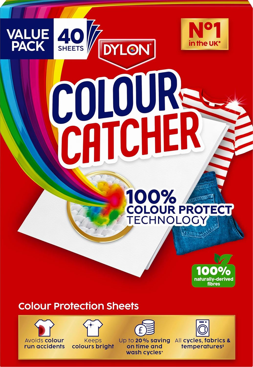 Colour Catcher Colour Protection Sheets (1 Pack X 52 Sheets), Colour Catcher Sheets for Mixed Colour Washes to Avoid Colour Run Accidents, Made of 100% Naturally-Derived & Biodegradable Fibres