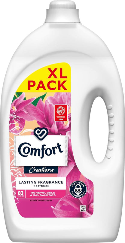 Comfort Sunshiny Days Fabric Conditioner with Stay Fresh Technology for 100 Days of Freshness + Fragrance* 160 Wash 4800Ml, Pack of 1