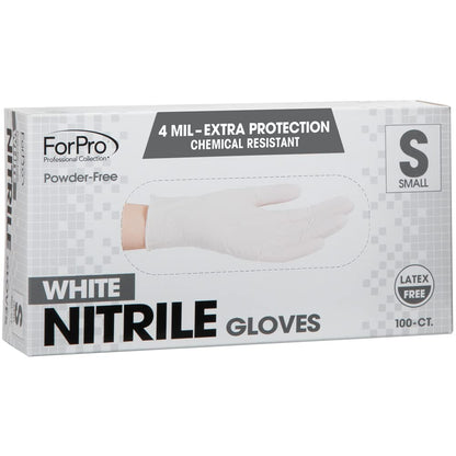 ForPro Disposable Nitrile Gloves, Powder-Free, Latex-Free, Chemical & Food Safe, Non-Sterile, 4 Mil, Black, Large, 100-Count