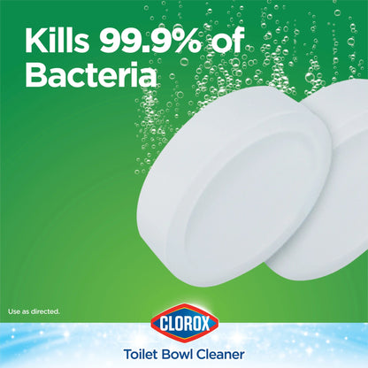 Clorox Bleach Automatic Toilet Bowl Cleaner Tablets, 4 Pack