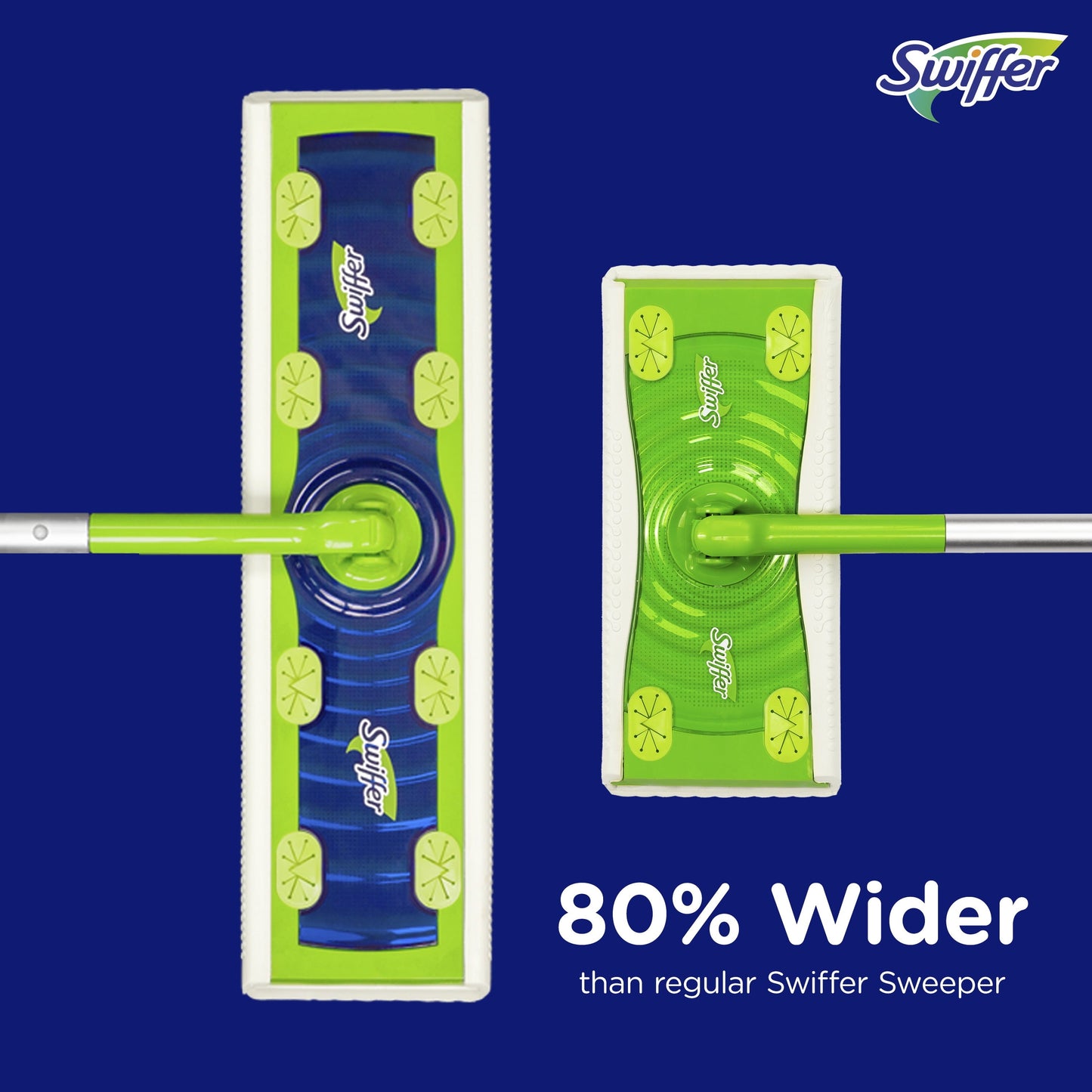 Swiffer Sweeper Dry + Wet XL Sweeping Kit (1 Sweeper, 8 Dry Cloths, 2 Wet Cloths)