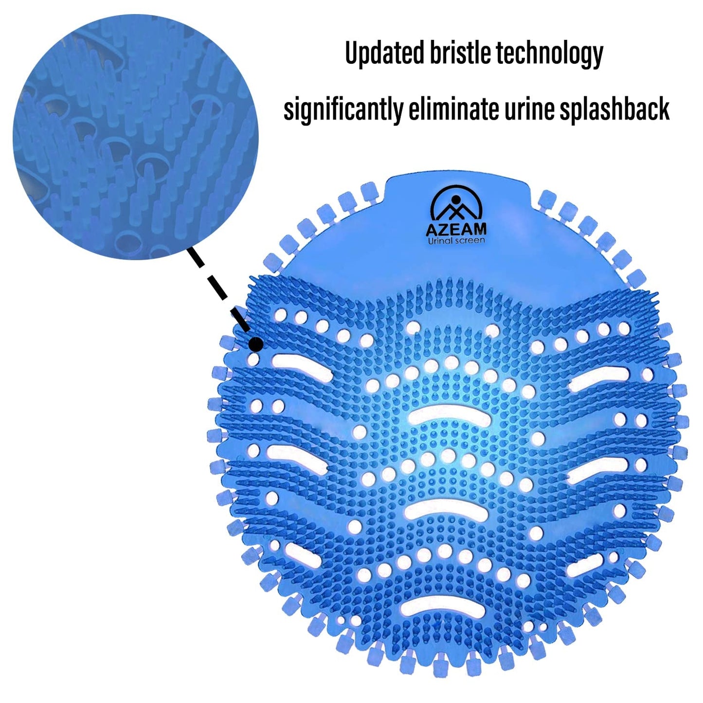 Urinal Screens Deodorizer,10 Packs Urinal Mats Pads Deodorizer for Bathroom, Restaurants, Offices, Schools, Etc. Fits Most Top Urinal Brands(Blue Mist)