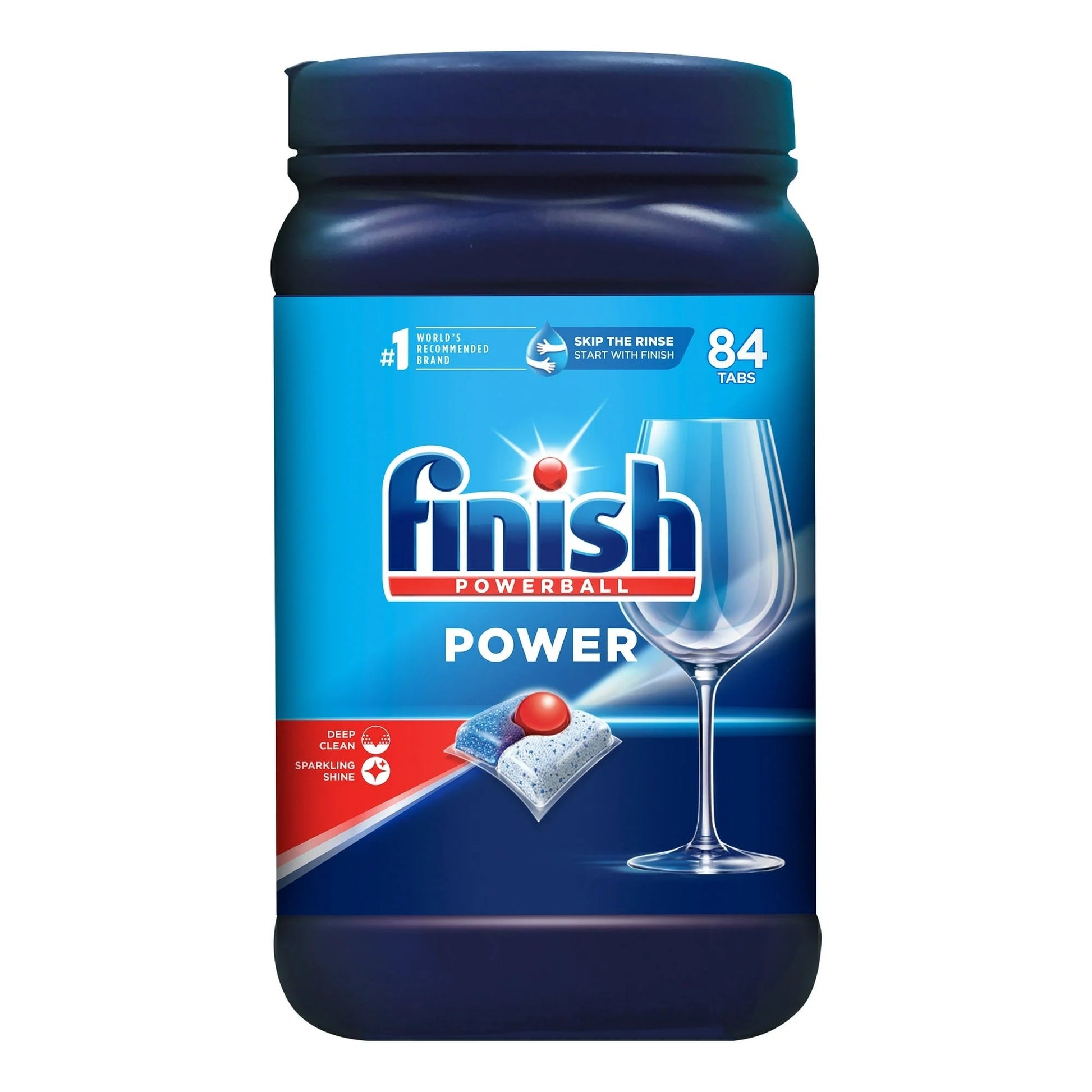 Finish Power, 84Ct, Dishwasher Detergent, Powerball, Dishwashing Tablets, Dish Tabs