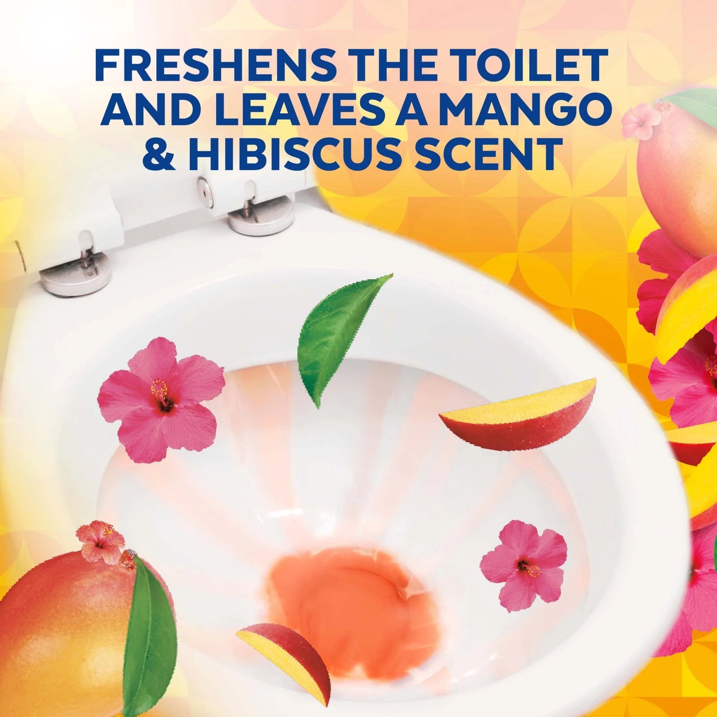 Lysol® Toilet Bowl Cleaner Gel, for Cleaning and Disinfecting, Stain Removal, Brand New Day, Mango and Hibiscus, 24Oz