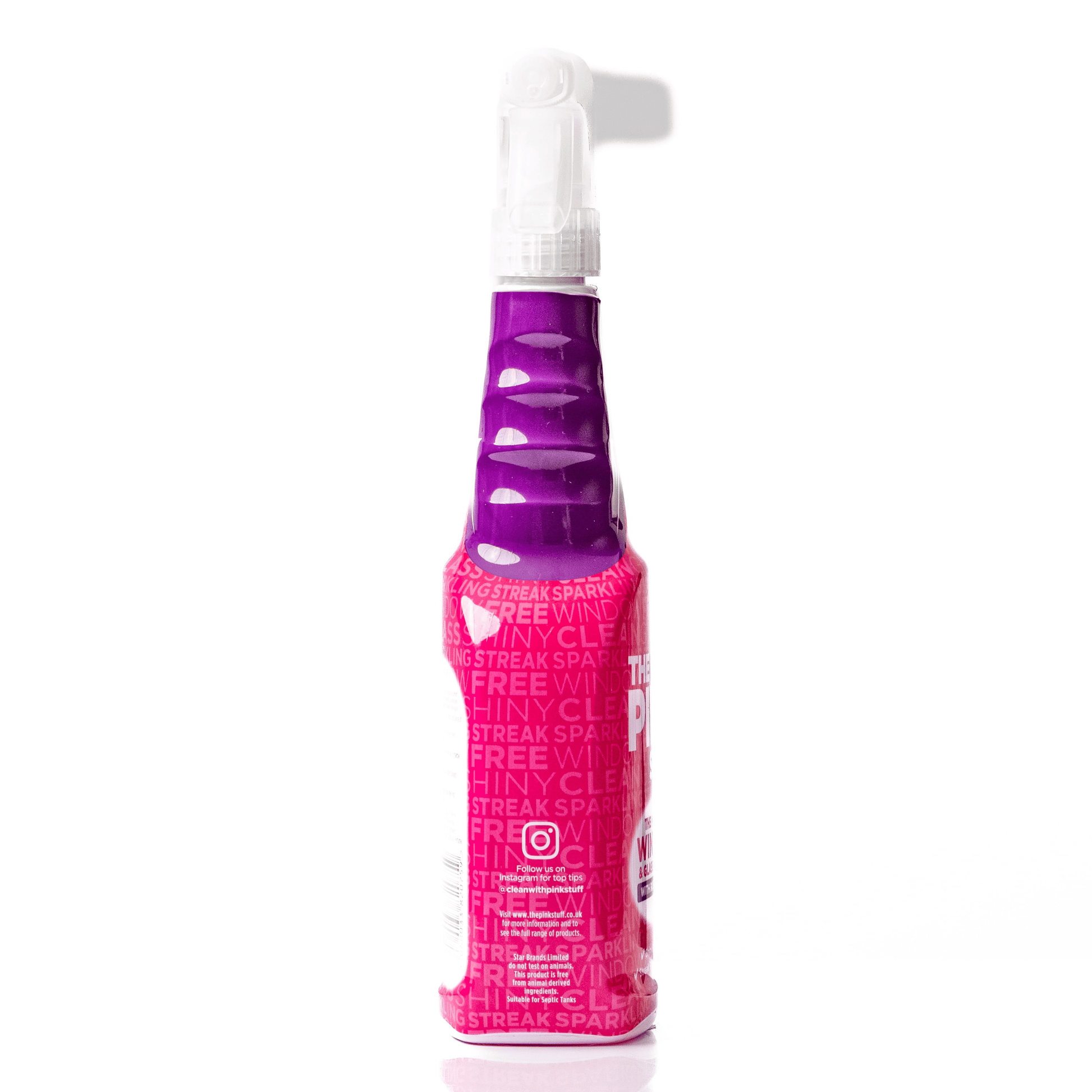 The Pink Stuff, Miracle Window and Glass Cleaner Spray, Rose Vinegar, 25.36 Fluid Ounce