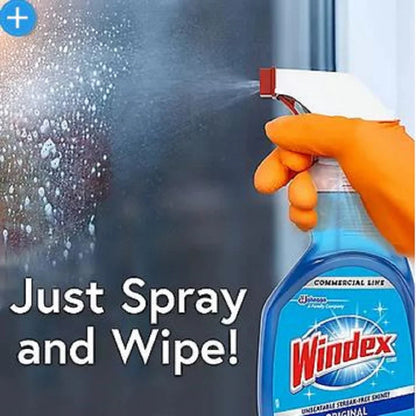 Windex Trigger+ plus Glass & Surface Cleaner, 128 Oz.