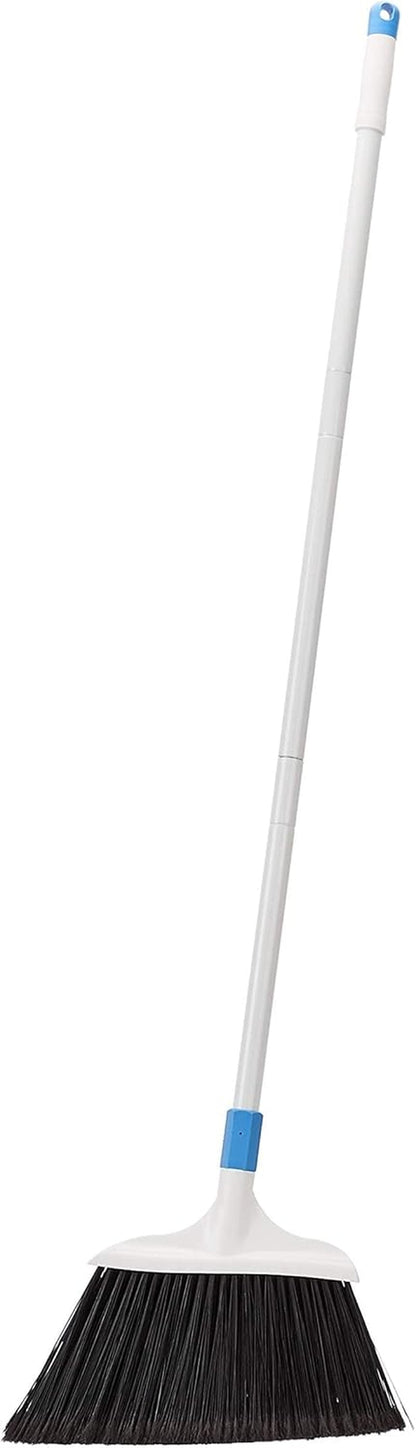 Amazon Basics Angled Push Broom, Blue&White