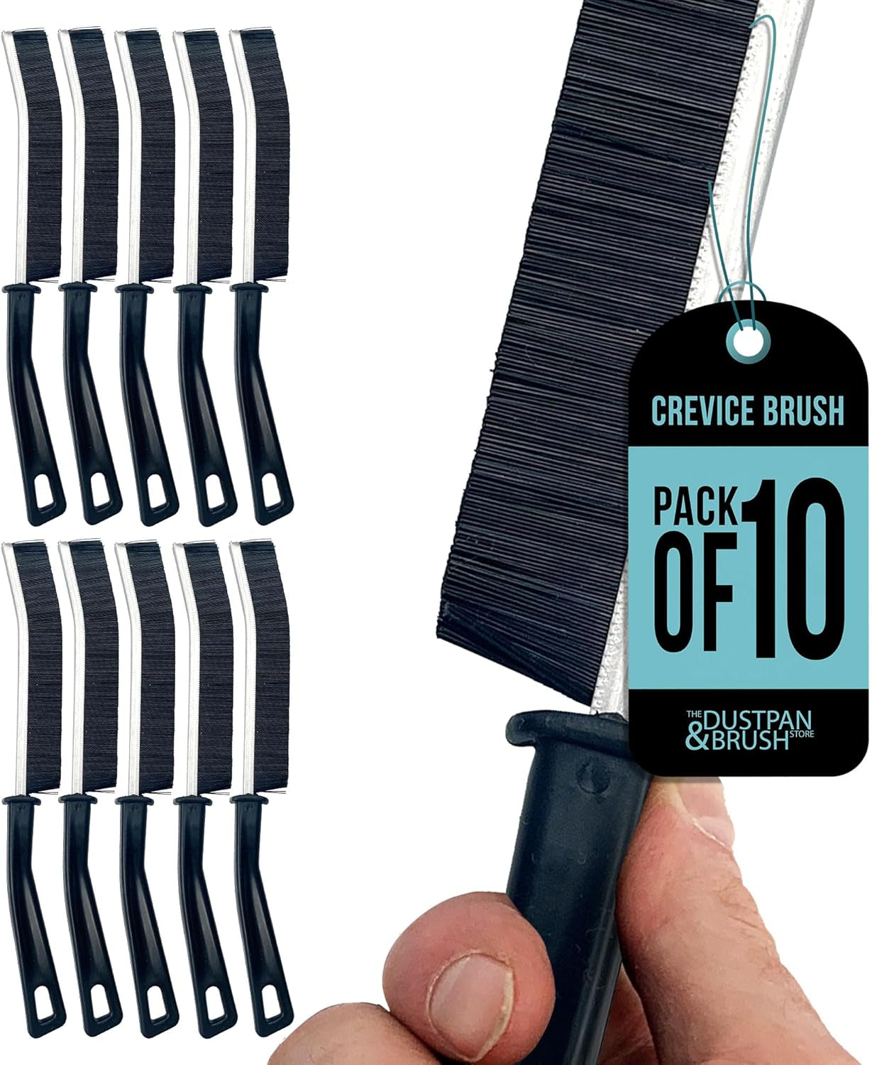 Crevice Cleaning Brush – Pack of 2 Gap Cleaning Brush Hard Bristle Crevice Cleaning Brush Thin Brush for Cleaning Home Kitchen Bathroom Door and Window Groove Small Spaces Narrow Corners