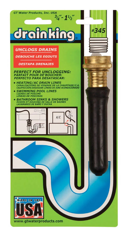 G.T. Water Products, Inc. 501 Drain King; 1-Inch to 2-Inch