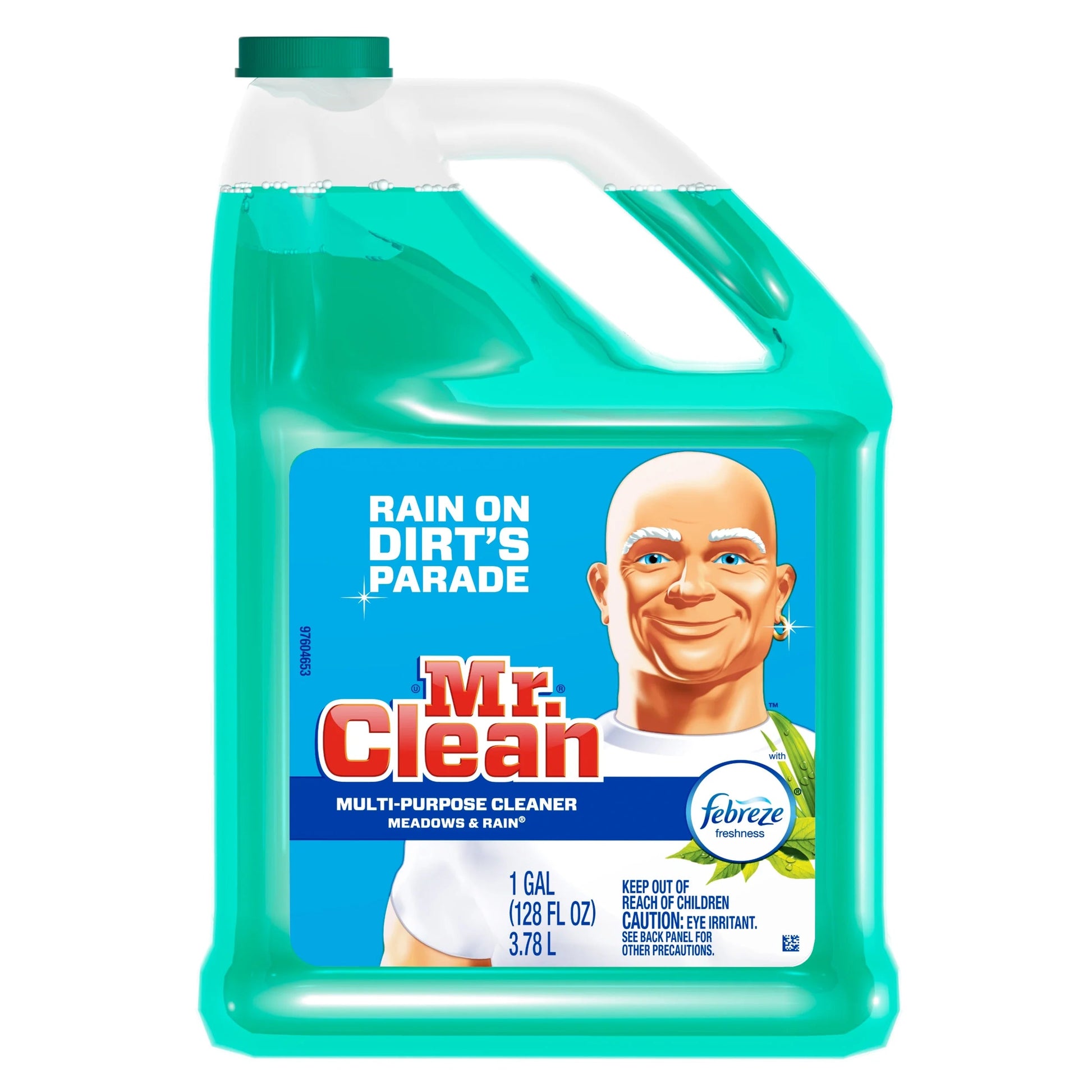 Mr. Clean 2X Concentrated Multi Surface, All Purpose Cleaner with Febreze Meadows & Rain Scent, 64 Fl Oz