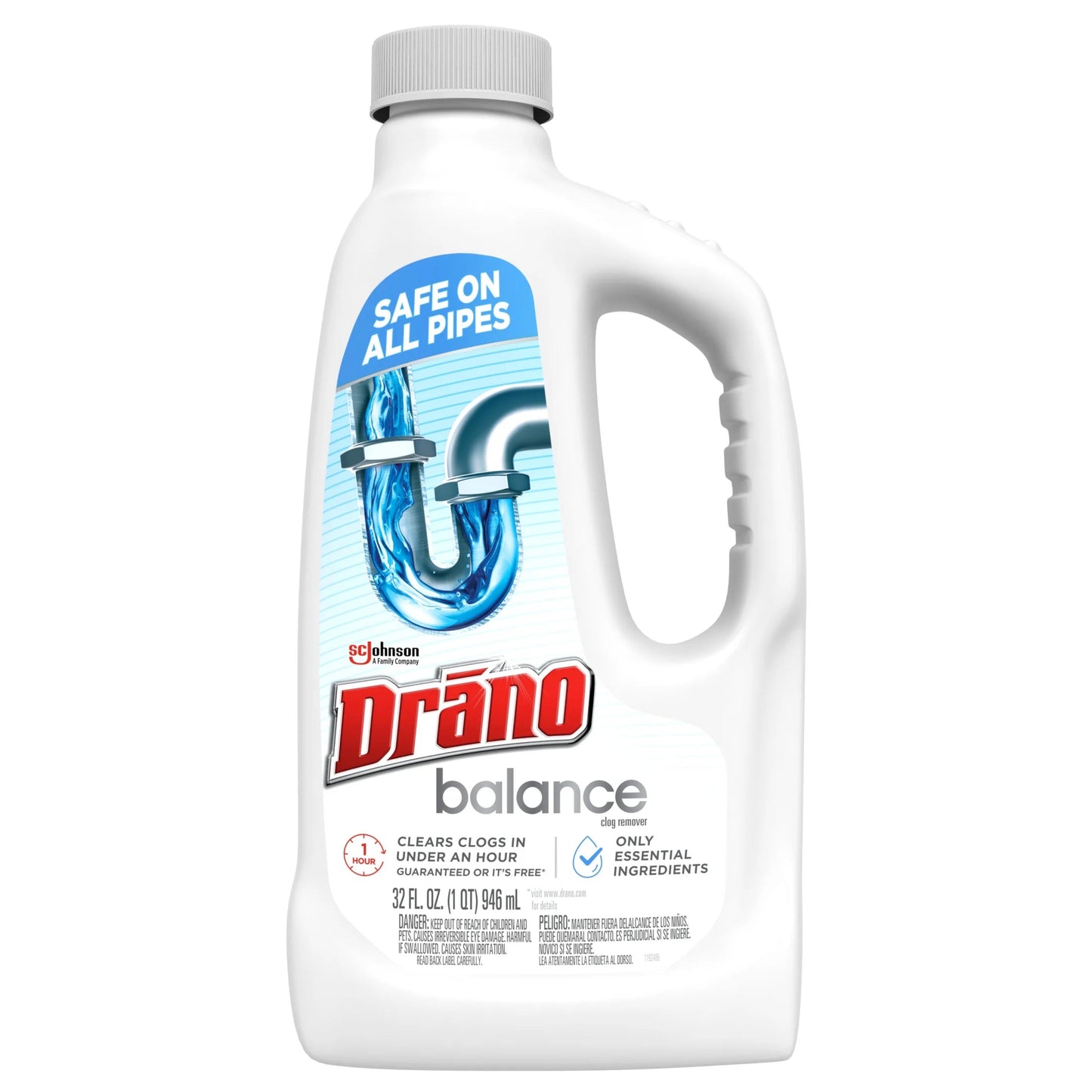 Drano Balance Drain Cleaner and Clog Remover, 32 Oz, 1 Count