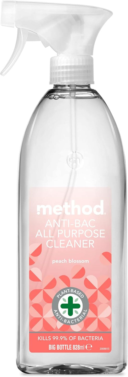 Method Antibacterial Spray, All Purpose Cleaner, Peach Blossom, 828 Ml