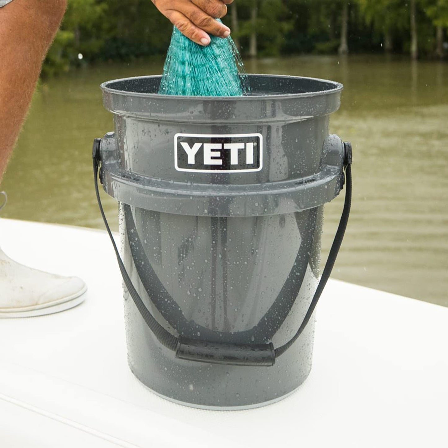 YETI Loadout 5-Gallon Bucket, Impact Resistant Fishing/Utility Bucket, Rescue Red