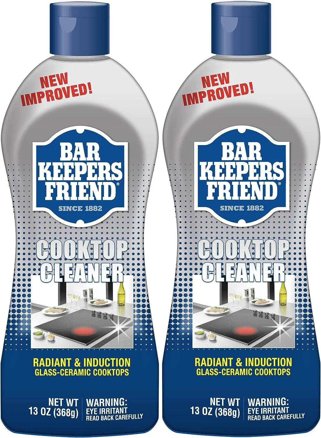 BAR KEEPERS FRIEND Multipurpose Cooktop Cleaner 13 Oz - Liquid Stovetop Cleanser - Safe for Use on Glass Ceramic Cooking Surfaces, Copper, Brass, Chrome, and Stainless Steel and Porcelain Sinks2