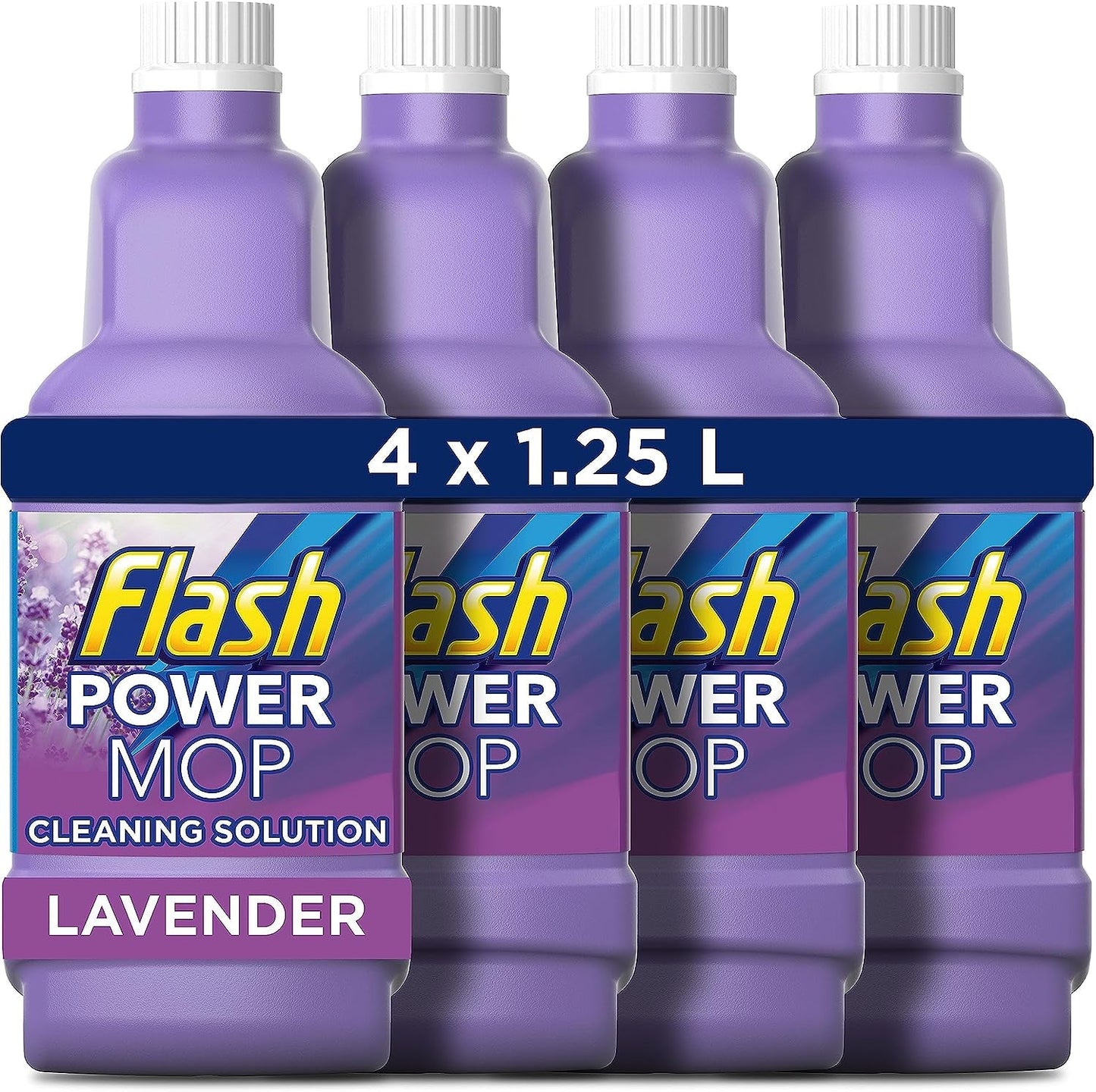 Flash Power Spray Mop Refill Liquid, Flash Power Mop Refill Liquid, Floor Cleaner, Citrus Fresh, 5 Litres (1.25 L X 4), Flash Floor Cleaner