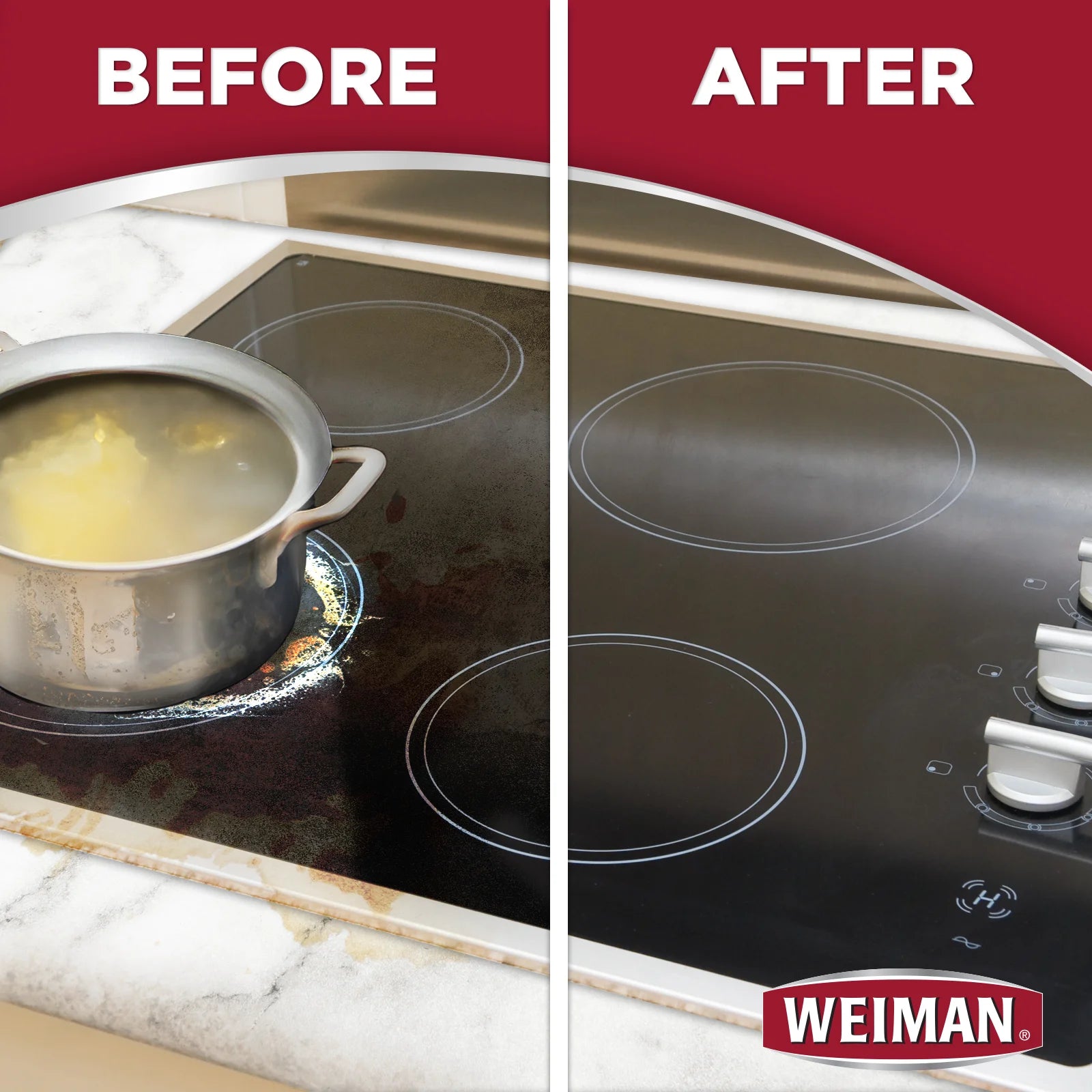 Weiman Cook Top Complete Cleaning Kit - Includes Cream, Scrubbing Pad and Scraper