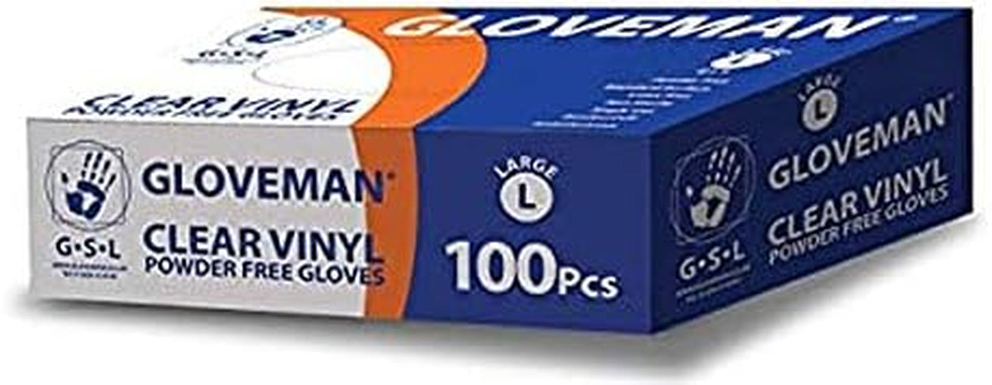 Generic Gloveman Clear Vinyl Gloves (Box of 100) (Medium)